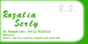rozalia serly business card